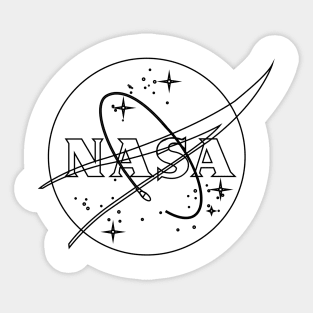 Nasa Retro Outline Sticker